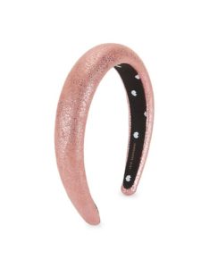 Metallic Faux-Leather Petite Padded Headband