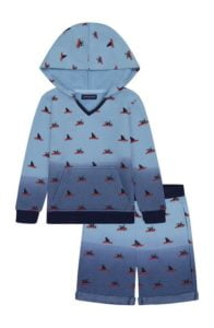 Shark Print Pullover Set size 2-7