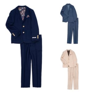 Navy Linen-Blend Two-Piece Suit - Toddler & Boys