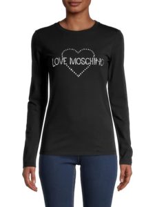 Embellished Logo Long-Sleeve T-Shirt
