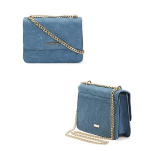 Penydre Quilted Flap Front Crossbody With Chain Strap
