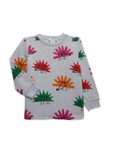Little Girl's & Girl's Happy Hedgehog Sweatshirt