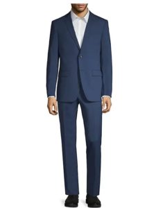 Standard-Fit Plaid Suit