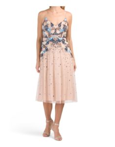 Beaded Tea Length Dress