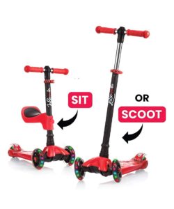 2-in-1 Three-Wheel Kid Scooter