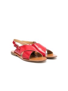 TEEN buckled leather sandals