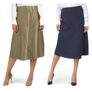 Midi Paneled Skirt