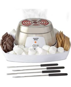 Electric Tabletop S'mores Maker for Indoors, 6 Piece Set