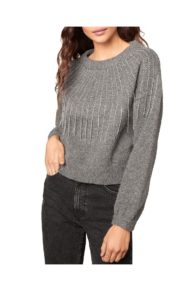 Embellished Fringed Sweater