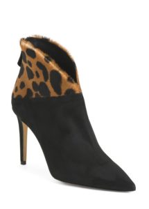 Pointy Toe Booties With Haircalf size 37-41