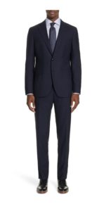 Milano Slim Fit Solid Wool Suit