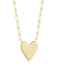 14K Goldplated Sterling Silver Heart Pendant Necklace