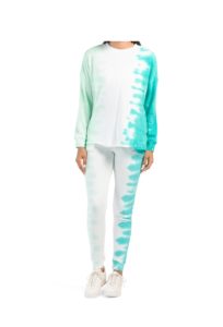 Vertical Tie Dye Sweatshirt And Jogger set