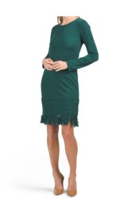 Merino Wool Over Ice Sweater Dress 40in