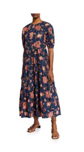 Mischa Tiered Floral-Print Maxi Dress size 0,2