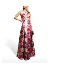 Floral Jacquard Sleeveless Gown size 6,12