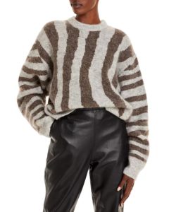 Cami Striped Knit Wool Blend Sweater