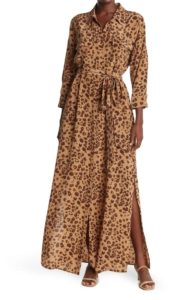 Cameron Long Silk Shirt Dress