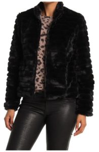 Zip Up Faux Fur Jacket