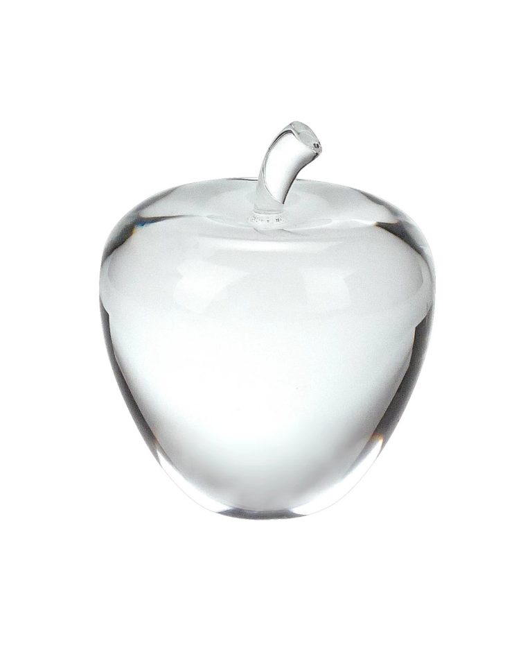 Image of Apple Art Glass Sculpture