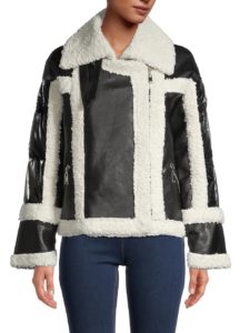 Faux Fur Moto Jacket