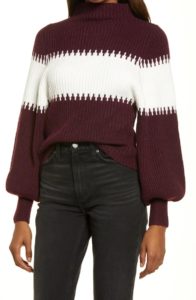 Sophia Colorblock Blouson Sleeve Sweaterp