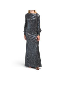 Long Sleeve Sequin Dress size 2, 6