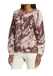 Jamie Ink Print Crewneck Sweatshirt xs,s