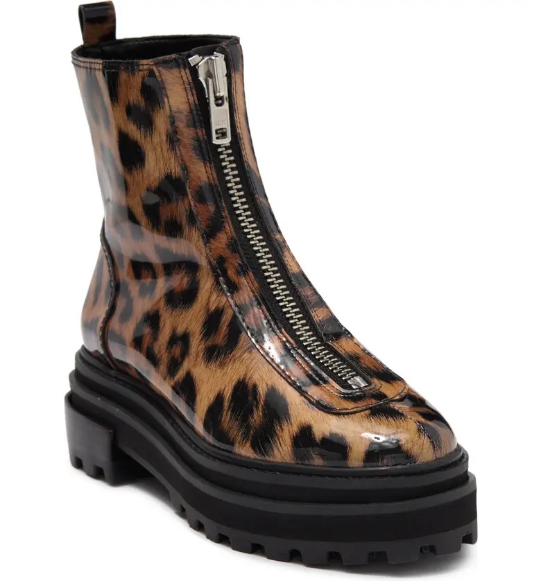 Sale on Schutz Maryele Cheetah Zip Boots