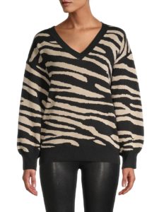 Animal-Pattern Pullover