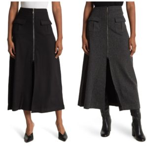 Zip Front Skirt
