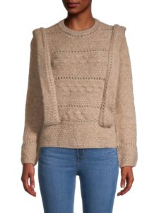 Pointelle-Knit Sweater