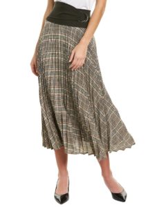 Gracia Tartan A-Line Skirt
