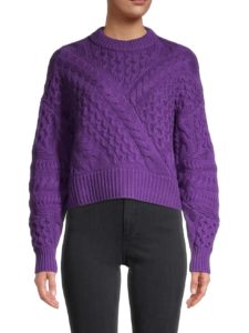 Cable-Knit Wool & Cashmere Sweater