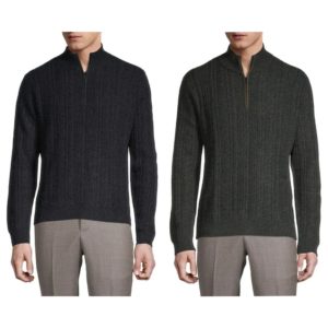 Quarter-Zip Wool & Cashmere Sweater