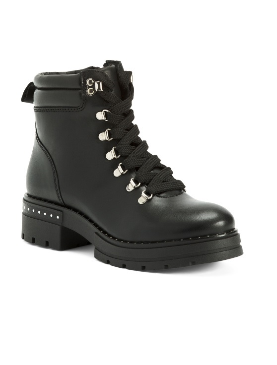 lace up leather hiking boots