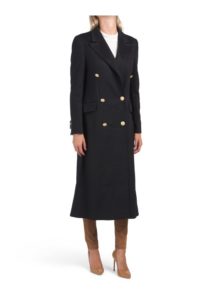 Wool Long Gold Button Coat size 42-48