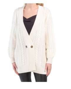 Wool & Cashmere Statement Cable Knit Cardigan