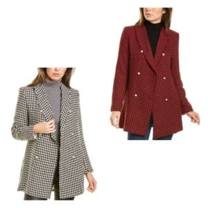 Houndstooth Trench Coat