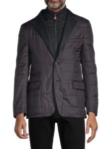 Extrafine Virgin Wool Puffer Blazer
