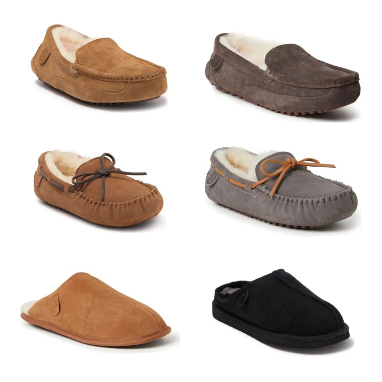 Image of Men's Genuine Shearling Slippers 46% off