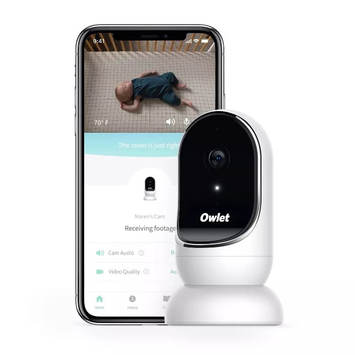 Image of Owlet Cam Smart Baby Monitor - Secure, Encrypted HD Video from Anywhere, with Sound & Motion Notification