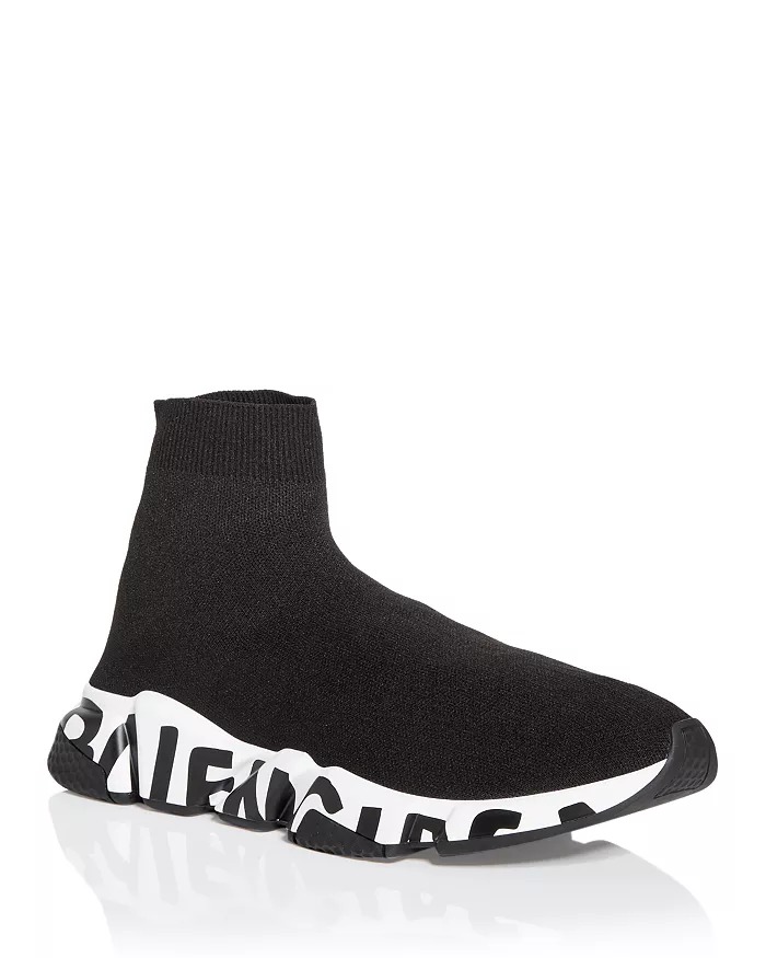 Image of Men's Speed Graffiti Knit High Top Sneakers