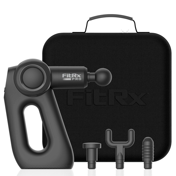 Image of FitRx Pro Massage Gun Handheld Deep Tissue Percussion Massager for Neck & Back Muscle Relief