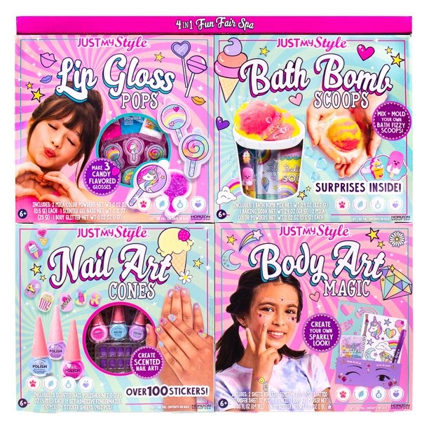 Image of Just My Style 4 Fashion-Fun Fair Spa Activity Art Kit (32 Pieces)
