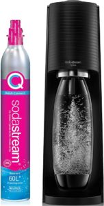 SodaStream Terra Sparkling Water Maker (Black) with CO2 and DWS Bottle
