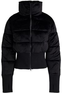 Quilted velvet jacket