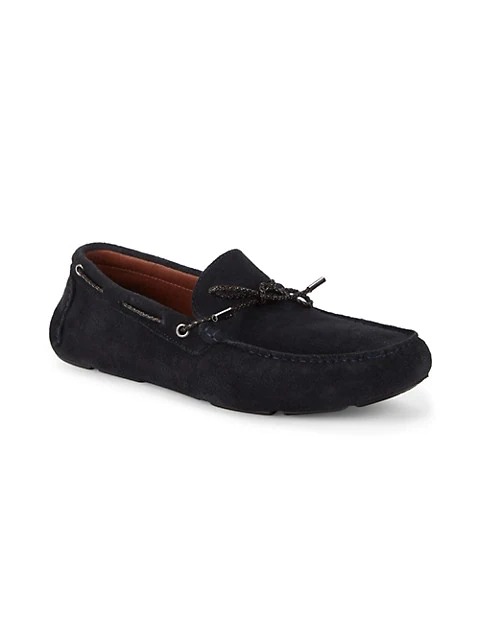 Image of Suede Driving Loafers