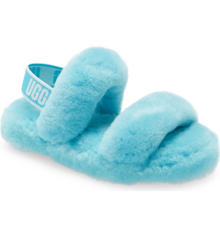 Image of Girls Oh Yeah Genuine Shearling Slingback Slipper up to 46% off