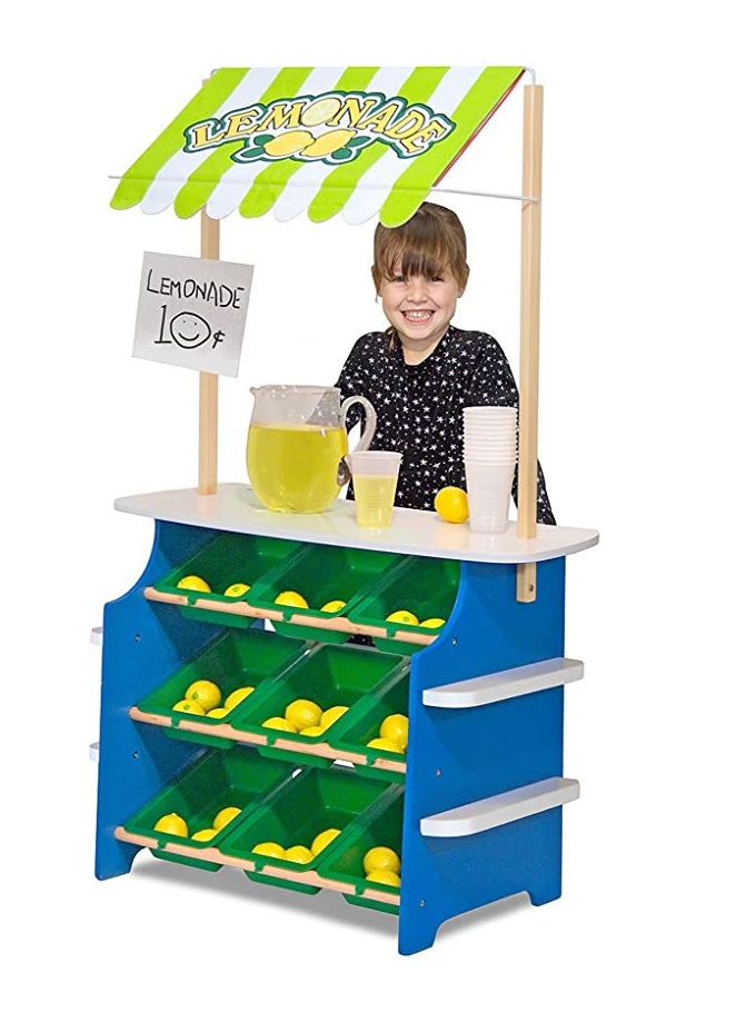 Image of Wooden Grocery Store and Lemonade Stand